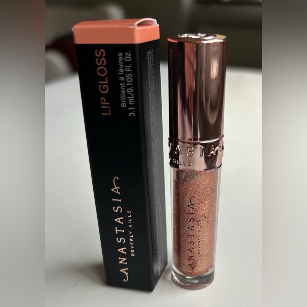Anastasia Beverly Hills Lip Gloss Amber Sparkle 3.1 ml NIB